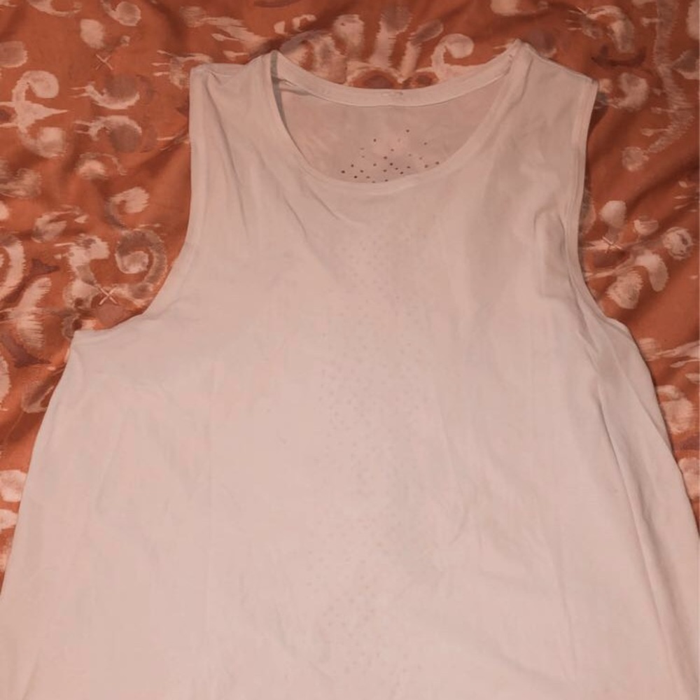 WHITE LULU LEMON TANK